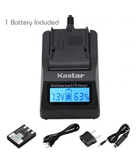 Kastar Fast Charger + Battery (1-Pack) for Canon NB-3L, PowerShot SD10, SD100, SD110, SD20, SD500, SD550, Digital IXUS 700, 750, i5, Digital 30, 600, 700, D30, D30a, D53Z, IXY Digital L, Digital L2