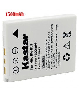 Kastar Battery (1-Pack) for EN-EL8 MH-62 and Nikon Coolpix P1 P2, Coolpix S1 S2 S3 S5 S6 S7 S7c S8 S9, Coolpix S50 S50c, Coolpix S51 S51c, Coolpix S52 S52c, Cool-Station MV-11, MV-12