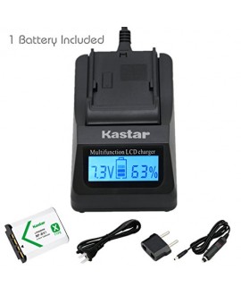 Kastar Fast Charger and Battery (1-Pack) for Sony NP-BX1, M8 and Cyber-shot DSC-HX50V, HX300, RX1, RX1R, RX100, RX100M, RX100M3, WX300, HDR-AS10, AS15, AS30V, AS100V, AS100VR, CX240, MV1, PJ275 Camera