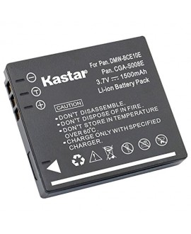 Kastar Battery (1-Pack) for Panasonic Lumix CGA-S008 DMW-BCE10 VW-VBJ10E BP-DC6 & Panasonic Lumix DMC-FX520 SDR-S25 SDR-S26 DMC-FS20 DMC-FX37 DMC-FX55 DMC-FX500 DMC-FS5 DMC-FX30 DMC-FX33 DMC-FX35