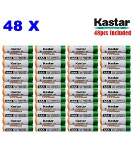 Kastar AAA (48-Pack) Ni-MH 1000mAh Super High-Capacity Rechargeable Batteries Pre-charged