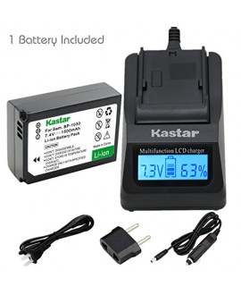 Kastar Ultra Fast Charger(3X faster) Kit and Battery (1-Pack) for Samsung BP1030, BP1030B, BP1130, ED-BP1030 work for Samsung NX200, NX210, NX300, NX300M, NX1000, NX1100, NX2000 Cameras [Over 3x faster than a normal charger with portable USB charge functi