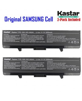 Kastar New Laptop Battery (2-Pack) for Dell Inspiron 1525 1526 1545 PP29L PP41L Series, Fits P/N X284G M911 M911G GW240 GP952 RN873 K450N RU586 C601H 312-0844 - [with Samsung Li-ion 6-cell 11.1V / 5200mAh 58Wh]