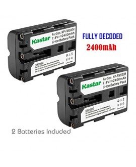 Kastar Battery (2-Pack) for Sony NP-FM500H and DSLR-A100, A200, A300, A350, A450, A500, A550, A560, A580, A700, A850, A900, Alpha SLT A57, A58, A65, A65V, A77, A77V, A77 II, A77M2, A99, A99V, CLM-V55