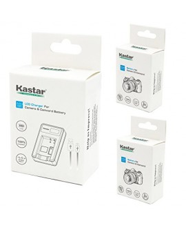 Kastar Battery (X2) & LCD Slim USB Charger for Fujifilm NP-85, BC-85, FNP85, NP85 and Fujifilm FinePix S1, FinePix SL240, FinePix SL260, FinePix SL280, FinePix SL300, FinePix SL305, FinePix SL1000