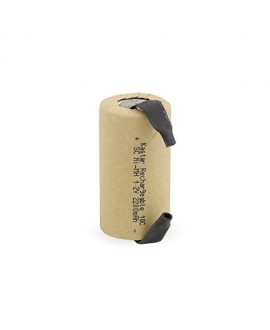 Kastar 10 Pieces SC-2200 SUB-C NI-CD Battery 2200mAh 1.2V, High Drain 10Amp Flat Top Rechargeable Battery With Tabs, Use These To Rebuild Your Batteries Such As Power Tool Dewalt Or Others