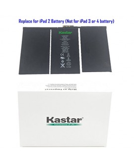 Kastar Battery for Apple iPad 2 (the 2nd Generation iPad) Replacement Internal Battery 3.8V 25Whr 6500mAh Fixes for Apple iPad 2