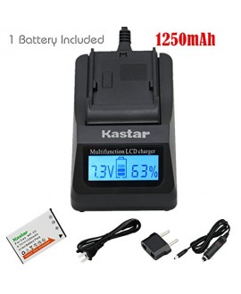 Kastar Ultra Fast Charger(3X faster) Kit and Battery (1-Pack) for Casio NP20, NP-20DBA and BC-11L work with Casio Exilim EX-M1, EX-M2, EX-M20, EX-S1, EX-S2, EX-S3, EX-S20, EX-S100, EX-S500, EX-S600, EX-S770, EX-S880, EX-Z3, EX-Z4, EX-Z5, EX-Z6, EX-Z7, EX-