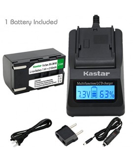 Kastar Fast Charger + LSM160 Battery (1X) for Samsung SB-LSM80, SB-LSM160, SB-LSM320 and SC-D351 VP-D351 VP-D352 VP-D352i VP-D353 VP-D353i VP-D354 VP-D354i VP-D647 VP-D651 VP-D653 VP-DC161 VP-DC163