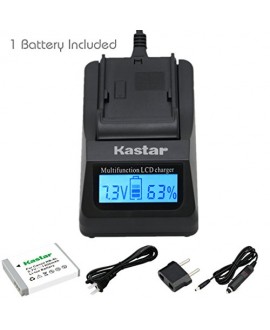Kastar Fast Charger +NB-6L Battery (1-Pack) for Canon PowerShot D10, D20, S90, S95, S120, SD770, SD980, SD1200, SD1300, SD3500, SD4000, SX170, SX240, SX260, SX270, SX280, SX500, SX510, SX600, SX706