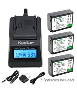 Kastar Ultra Fast Charger(3X faster) Kit and Battery (3-Pack) for Samsung BP1030, BP1030B, BP1130, ED-BP1030 work for Samsung NX200, NX210, NX300, NX300M, NX1000, NX1100, NX2000 Cameras [Over 3x faster than a normal charger with portable USB charge functi