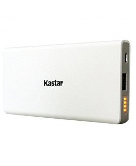 Kastar Unique Hi-tech Slim Design 10000mAh Portable External Battery Pack Power Bank (Apple Lightning 2A Input / 3A Output 1 Port) for iPhone 7, 7 plus, 6, 6 plus, iPad and Most USB Device (White)