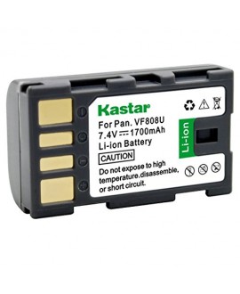 Kastar BN-VF808 Battery (1-Pack) for JVC BN-VF808 BN-VF808U BN-VF815 BN-VF815U BN-VF823 BN-VF823U and JVC MiniDV, Everio specified camcorders (Detail Models in the Description)