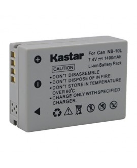 Kastar Battery (1-Pack) for Canon NB-10L, CB-2LC work with Canon PowerShot G1 X, PowerShot G15, PowerShot G16, PowerShot SX40 HS, PowerShot SX50 HS, PowerShot SX60 HS Digital Cameras