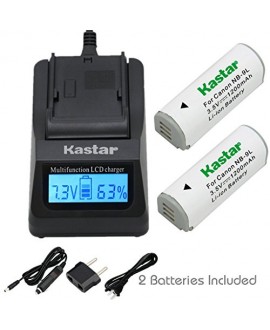 Kastar Ultra Fast Charger(3X faster) Kit and Battery (2-Pack) for Canon NB-9L and Canon PowerShot N, N2, SD4500, SD4500 IS, ELPH 510 HS, ELPH 520 HS, ELPH 530 HS Cameras