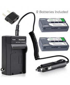 Kastar Battery (X2) & Travel Charger Kit for Samsung SB-LSM80 and SC-D351 VP-D351 VP-D351i VP-D352 VP-D352i VP-D353 VP-D353i VP-D354 VP-D354i VP-D647 VP-D651 VP-D653 VP-DC161 VP-DC161i DC163 DC163i