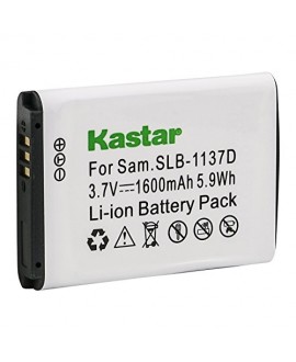 Kastar Battery 1 Pack for Samsung SLB-1137D Samsung i80 Samsung i85 Samsung i100 Samsung L74 Samsung Wide NV11 Wide NV24HD Wide NV30 Wide NV40 Wide NV100HD Samsung Wide NV103 Samsung Wide NV106 HD