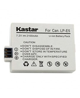 Kastar High Capacity Battery for Canon EOS 1000D (EOS Digital Rebel XS), Canon EOS 450D (EOS Digital Rebel XSi, EOS Kiss X2), And Canon EOS 500D (EOS Rebel T1i, EOS Kiss Digital X3) Digital SLR