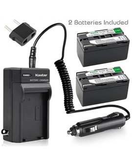 Kastar Battery 2x & AC Travel Charger for Samsung SB-L320 and SC-L520 530 550 600 610 630 650 700 710 750 770 810 VP-W75D VM-B5700 VM-C170 VM-C300 VM-C3700 VP-W80 VP-W80U VP-W87 VP-W87D VP-W90 VP-W97