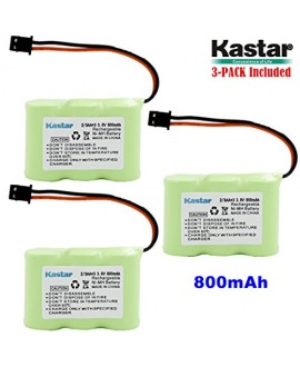 Kastar 3-P 2/3AA 3.6V 800mAh MSM Ni-MH Rechargeable Battery for Panasonic KX-TCM410 KX-A36 P-P301 Sony SPP-72/AQ25/AQ600 1-528-376-31 BP-T16/T185 Toshiba FF-675 FT-6203 TRB-5000 Uniden XC-315/330/600