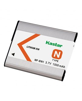 Kastar Battery (1-Pack) for NP-BN1, BC-CSN work with Sony Cyber-shot DSC-QX10,DSC-QX100,DSC-T99,DSC-T110,DSC-TF1,DSC-TX5,TX7,TX9,DSC-TX10,DSC-TX20,DSC-TX30,DSC-TX55,DSC-TX66,DSC-TX100V,DSC-TX200V,DSC-W310,DSC-W320,DSC-W330,DSC-W350,DSC-W360,DSC-W380,DSC-W
