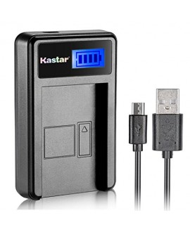 Kastar LCD Slim USB Charger for Fujifilm NP-70 NP70 FNP-70 & Fuji FinePix F20, F20 Zoom, F40fd, F45fd, F47fd and Leica D-LUX3, Leica C-LUX 1, Leica D-LUX2, Ricoh Caplio R3, Ricoh Caplio GR Cameras