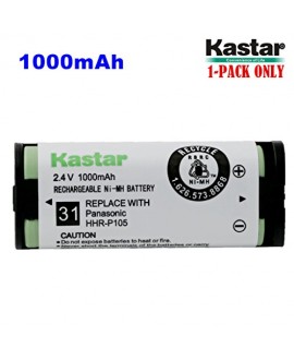 Kastar HHR-P105 Battery, Type 31, NI-MH Rechargeable Cordless Telephone Battery 2.4V 1000mAh, Replacement for Panasonic HHRP105 HHR-P105 HHRP105A HHR-P105A (Detail Models in the Description)