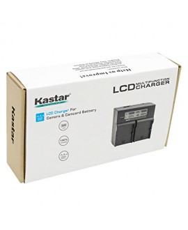 Kastar LCD Dual Smart Fast Charger & 2 x Battery for Sony BP-U30, BPU30 and PMW-100, PMW-150, PMW-160, PMW-200, PMW-300, PMW-EX1, EX3, PMW-EX160, PMW-EX260, PMW-EX280, PMW-F3, PXW-FS5, PXW-FS7