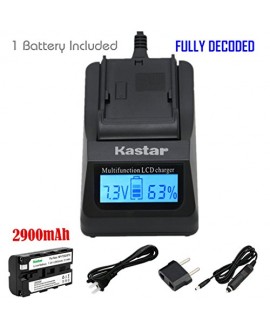 Kastar 1x Battery + Fast Charger for Sony NP-F570 NP-F550 NP-F530 NP-F330 & CCD-RV100 CCD-SC5 CCD-SC9 CCD-TR1 CCD-TR215 CCD-TR940 Camcorder, CN-126 CN-160 CN-216 CN-304 YN 300 VL600 LED Video Light
