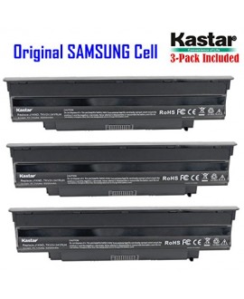Kastar New Laptop Battery (3-Pack) for Dell Inspiron 13R (N3010) 14R (N4010) 14R (N4110) 15R (N5010) 17R (N7010) M5110 M4110 M501 M503 Series, Vostro 3450 3550 3550n 3750, Fits P/N J1KND 312-0234 383CW YXVK2 W7H3N J4XDH 9TCXN - [with Samsung Li-ion 6-cell
