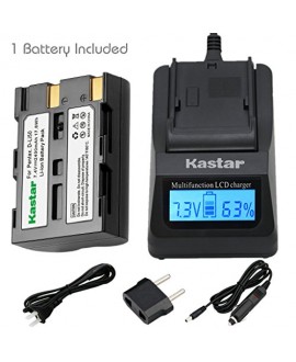 Kastar Fast Charger and Battery(1X) for Pentax D-Li50 Konica Minolta NP-400 and Pentax K10 K10D K20 K20D Minolta A-5 A-7 Dimage A1 A2 Dynax 5D 7D Maxxum 5D 7D Samsung SLB-1647 GX-10/20 Sigma BP-21 SD1