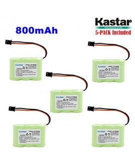 Kastar 5-P 2/3AA 3.6V 800mAh MSM Ni-MH Rechargeable Battery for Panasonic KX-TCM410 KX-A36 P-P301 Sony SPP-72/AQ25/AQ600 1-528-376-31 BP-T16/T185 Toshiba FF-675 FT-6203 TRB-5000 Uniden XC-315/330/600