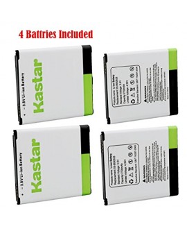 Kastar Galaxy S4 Battery (4-Pack without NFC) for Samsung Galaxy S4, S IV, I9505, M919 (T-Mobile), I545 (Verizon), I337 (AT&T), L720 (Sprint), EB-B600BUB, EB-B600BUBESTA --Supper Fast and from USA