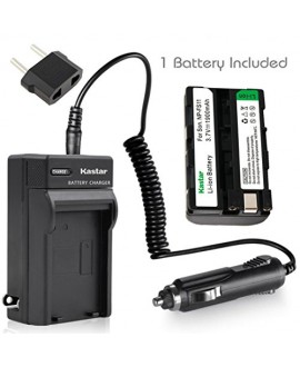 Kastar 1x Battery + Charger for Sony NP-FS11 NP-F10 NP-FS10 NP-FS12 FS31 DCD-CR1 CCD-CR5 DCR-PC1 DCR-PC2 DCR-PC3 DCR-PC4 DCR-PC5 DCR-TRV1VE Cyber-shot DSC-F505 DSC-F55 DSC-F55 DSC-P1 DSC-P20 P30 P50