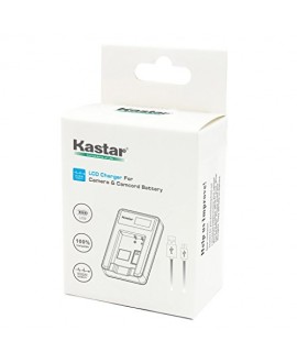 Kastar LCD Slim USB Charger for Panasonic DMW-BCK7, DMW-BCK7E and Lumix DMC-FH25 FH27 DMC-FP5 FP7 DMC-FS16 FS18 FS22 DMC-FS35 DMC-FS37 DMC-S1 DMC-S2 DMC-S3 DMC-SZ1 DMC-SZ5 DMC-SZ7 DMC-TS20 DMC-TS25