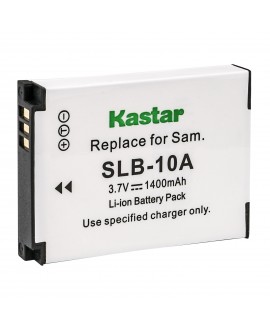  Kastar EA-SLB10A/EP Digital Camera Battery for Samsung SLB-10A and ES50 ES55 ES60 EX2F HMX-U10 HMX-U20 HZ10W HZ15W IT100 WB150F WB250F WB350F WB500 WB550 WB750 WB800F WB850F WB1100F WB2100