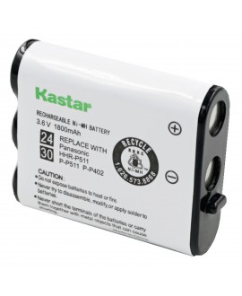 Kastar Cordless Phone Battery Replacement for Panasonic KX-TG2740 KX-TG2750 KX-TG2770 Cordless Phone and Panasonic P-P511 TYPE 24 P-P511A P-P511A/1B HHR-P511, TYPE 30 HHR-P402 -HHR-P402A N4HKGMA00001
