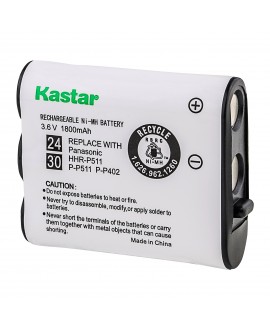 Kastar Battery Replacement for Panasonic N4HKGMA00001 Cordless Phone Battery and Panasonic P-P511, HHR-P511, Type 24 Rechargeable Battery