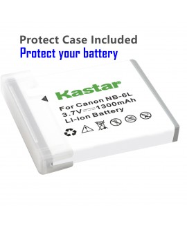 Kastar Battery (X2) & Slim USB Charger for Canon NB-6L and PowerShot SX710 HS SX530 HS SX520 HS SX510 HS SX500 IS SX700SX280 SX260 SX170 SD1300 SD1200 SD980 SD770 SD1300D30 D20 D10 IXUS 85 95 200