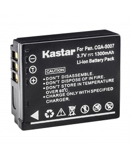 Kastar Battery (1-Pack) for Panasonic Lumix CGA-S007, CGA-S007A, CGA-S007A/1B, CGA-S007E, DMW-BCD10, DE-A25, DE-A26 & Lumix DMC-TZ1, DMC-TZ2, DMC-TZ3, DMC-TZ4, DMC-TZ5, DMC-TZ11, DMC-TZ15, DMC-TZ50