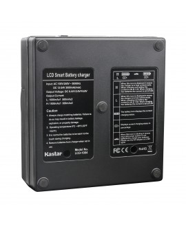 Kastar LCD Dual Fast Charger for Panasonic AG-VBR89G AG-VBR59 AG-VBR118G AG-BRD50 AG-B23 AG-DVX200 AG-AC8 AG-AC90A AG-DVC30 AG-HPX250 HPX255 HVX201 AJ-PX230 AJ-PX270 AJ-PX298 AJ-PG50 HC-MDH2 HC-X1000