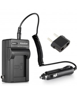 Panasonic Lumix DMC-FX580 DMC-FX550 DMC-TS20 DMC-FX75 DMC-FS33 Battery Charger Kit Fits DMW-BCF10/DMW-BCK7E (Home/Wall/Travel & Car Charger)