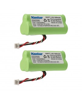 Kastar 2-PACK AAA 3.6V 1000mAh Ni-MH Rechargeable Battery Replacement for Zebra/Motorola Symbol 82-67705-01 Symbol LS-4278 LS4278-M BTRY-LS42RAAOE-01 DS-6878 Cordless Bluetooth Laser Barcode Scanner