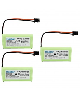Kastar 3 Packs Cordless Home Phone Battery Replacement for Uniden BT1008 BT-1008 BT1016 BT-1016 BT1021 BT-1021 WITH43-269 65AAAH2BMS WX12077, Sanyo CAS-D6325, Radio Shack 23-596 23-931 43-223 43-269