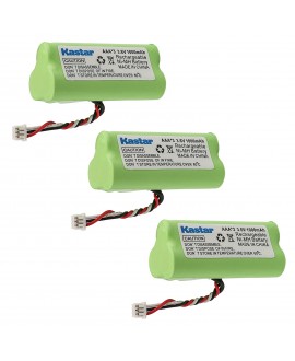 Kastar 3-PACK AAA 3.6V 1000mAh Ni-MH Rechargeable Battery Replacement for Motorola Symbol 82-67705-01 Symbol LS-4278 LS4278-M BTRY-LS42RAAOE-01 DS-6878 Cordless Bluetooth Laser Barcode Scanner