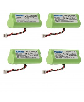 Kastar 4-PACK AAA 3.6V 1000mAh Ni-MH Rechargeable Battery Replacement for Zebra/Motorola Symbol 82-67705-01 Symbol LS-4278 LS4278-M BTRY-LS42RAAOE-01 DS-6878 Cordless Bluetooth Laser Barcode Scanner