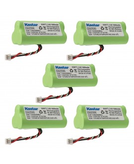 Kastar 5-PACK AAA 3.6V 1000mAh Ni-MH Rechargeable Battery Replacement for Zebra/Motorola Symbol 82-67705-01 Symbol LS-4278 LS4278-M BTRY-LS42RAAOE-01 DS-6878 Cordless Bluetooth Laser Barcode Scanner