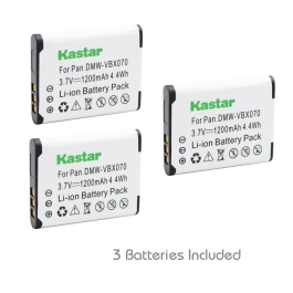 Batteria per Panasonic HX-DC1 HX-DC2 HX-DC10 HX-WA10 500mAh 3,6V