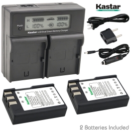 Kastar Replacement Battery Pack (2-Pack) For Nikon EN-EL9a / EN-EL9e – 2000mAh