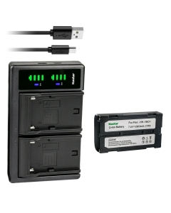 Kastar 1-Pack Battery and LTD2 USB Charger Replacement for VM27A, VM30, VM30A, VMBP502, VMBPL13, VM-BPL13A, VM-BPL13J, VMBPL27, VM-BPL27A, VM-BPL30, VMBPL60A, VM-H955LA, VM-H975LA, JVC BN-V812U